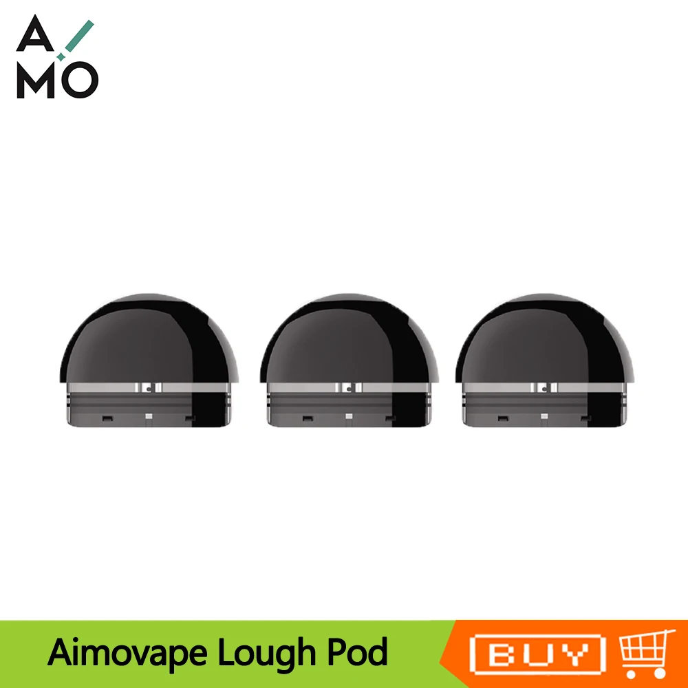 

3pcs/Pack Original OVNS Aimovape Lough Pod Cartridge 1.0ml Capacity 1.2ohm Ceramic Coil Atomizer For Aimovape Lough Pod Vape Kit