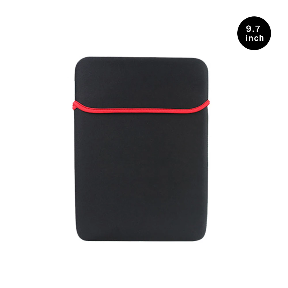 Универсальный черный чехол, мягкая сумка для ноутбука, чехол для планшета на Android " 8" " 9,7" 1" 12" 1" 14" 1" дюймов, стильный коврик для мыши - Цвет: 9.7 inch