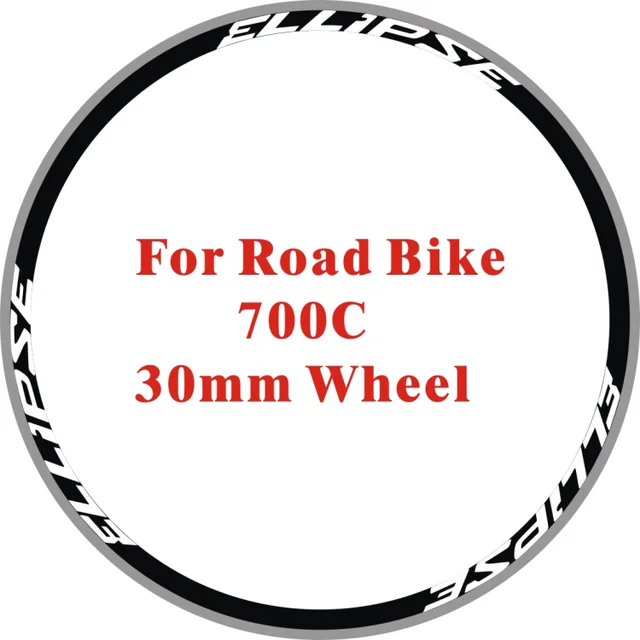 12Pics 2Wheels/set Road Bike Wheel Stickers Rim Racing Wheel Bike