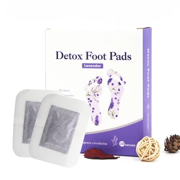 

10pcs/box Lavender Detox Foot Patches Pads Nourishing Repair Foot Patch Improve Sleep Quality Slimming Patch
