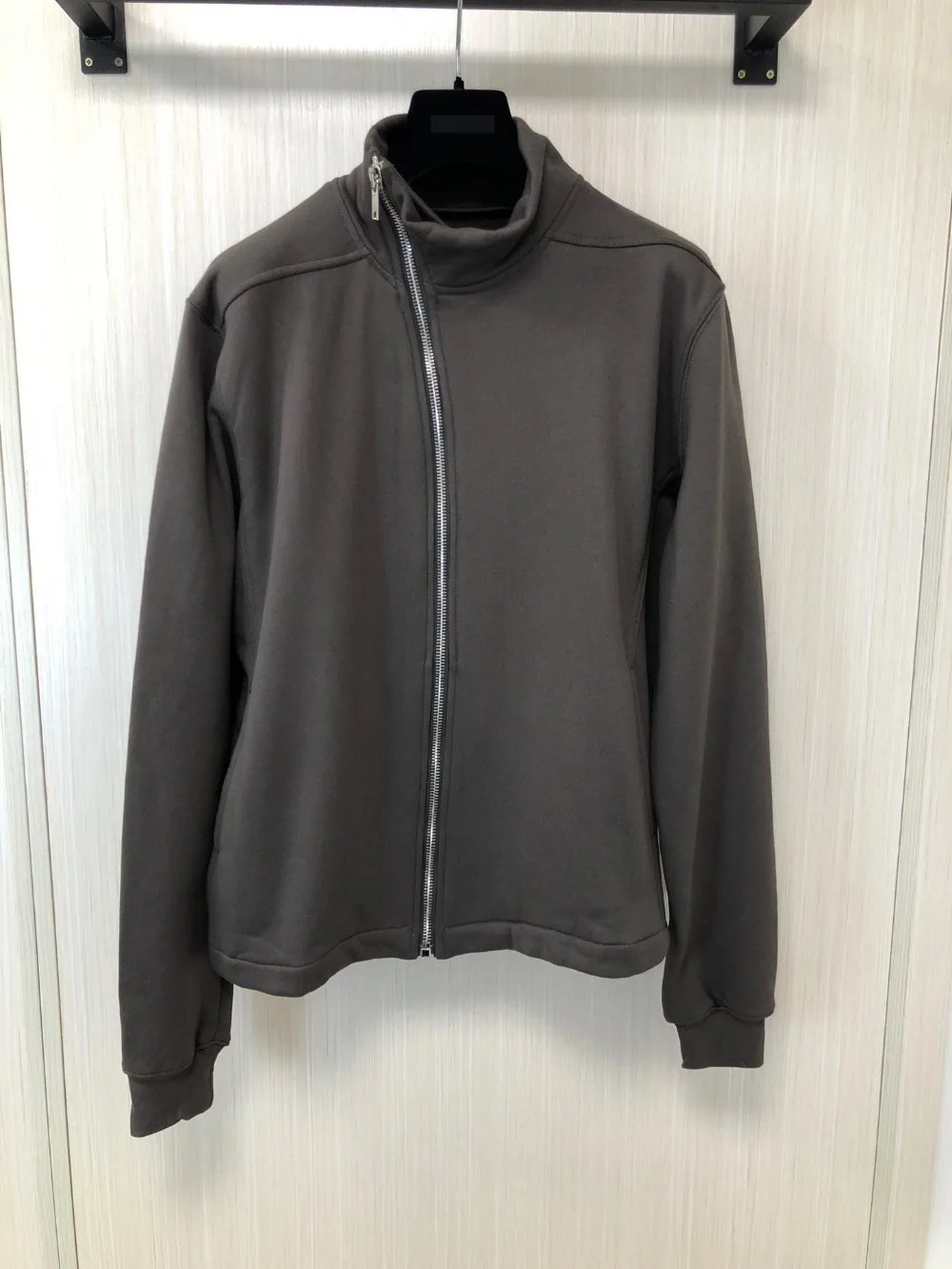 

2019ss Men 100% Cotton Hoodies Sweatshirts Owen Gothic Women Spring Summer Man Zip Clothes Black