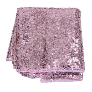 

ABLA Rectangle Sequin Tablecloth Banquet Table Runner Wedding Reception Party Decor, #1 Rose Gold