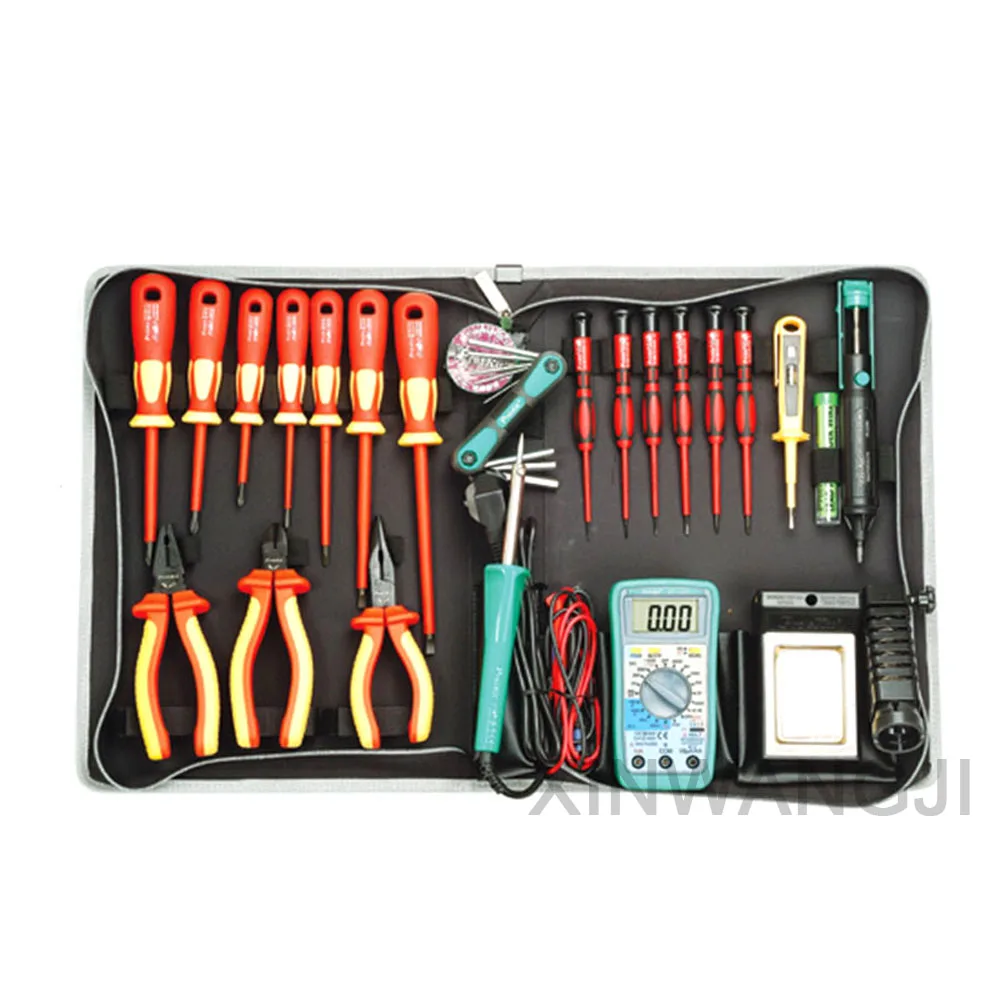 Pro'skit PK-2803BM-CL VDE1000V высоковольтные изоляционные инструменты группа набор содержит отвертки плоскогубцы электрический счетчик ремонтный набор