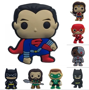 Одна распродажа 1 шт. Justice League 2 ПВХ обувь патчи для обуви аксессуары для обуви украшения для Croc JIBZ детская вечерние X-mas подарок - изображение