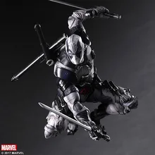 PLAY ARTS 27 см Marvel X-men Дэдпул X-FORCE серый фигурка модель игрушки