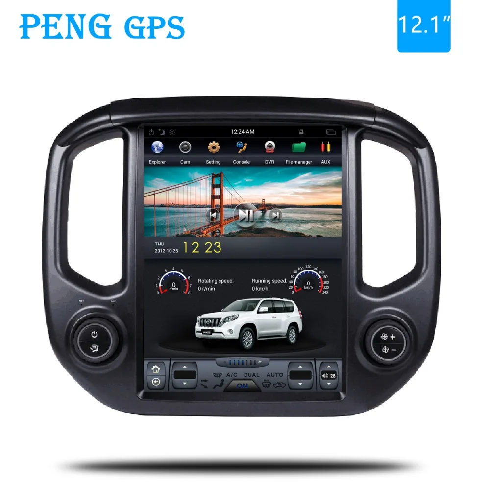 Cheap 12.1" Tesla style Vertical car radio stereo GPS for GMC Canyon Chevrolet Colorado 2015 2016 -2018 navigation multimedia system 2