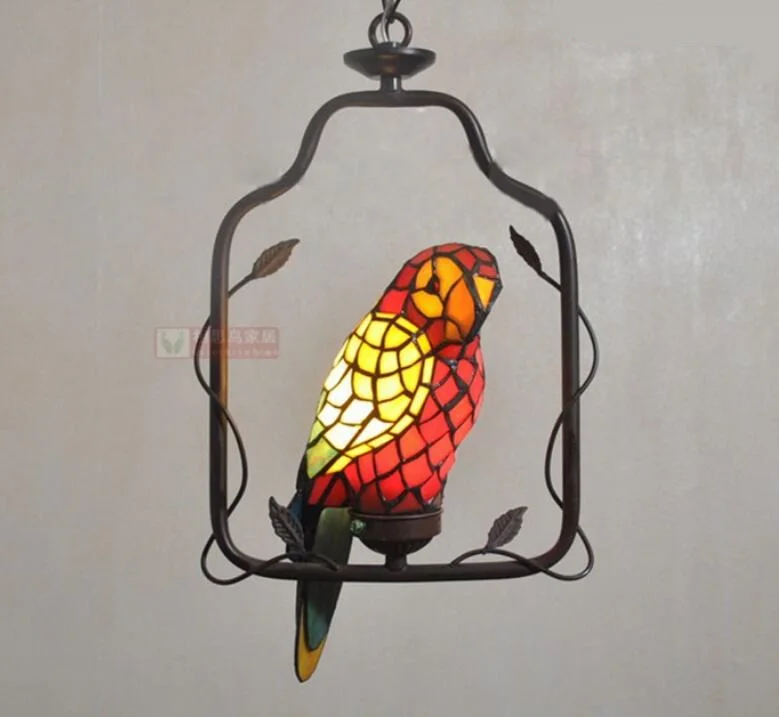 

creative decorative lamp light Lighting parrot corridor lamp pendant lamp manual art time limit special light