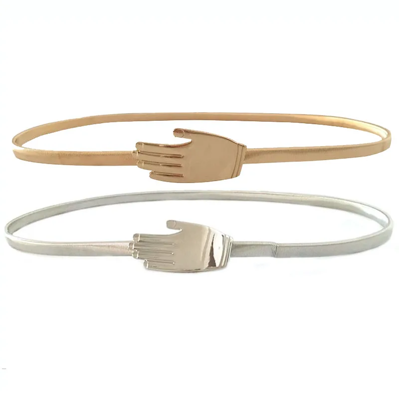 Seabigtoo Metal Elastic Women Hand Belts for women Palm belts Unique