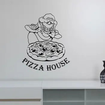 

Express Pizza Sticker Food Restaurant Decal Poster Vinyl Art Wall Decals Pegatina Quadro Parede Decor Mural Pizza Decal Sticker