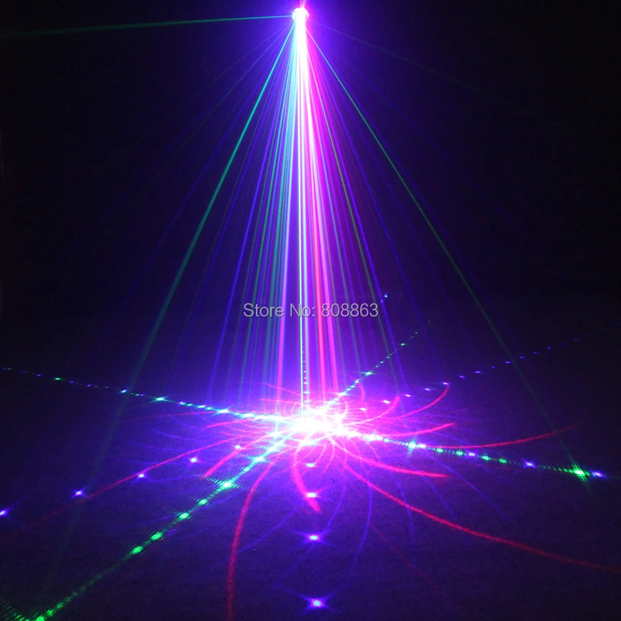 Водонепроницаемый RGB лазерный проектор ESHINY N8T101 с большим узором праздничный для