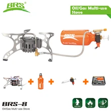 BRS Portable Oil Gas Multi Fuel Stove Outdoor Picnic Backpacking Hiking Camping Gas Stove Gasoline Oven brs-8 brs outdoor high strength energy warehouse polycarbonate picnic camping travel power gas tank unit bin hot sale accessory