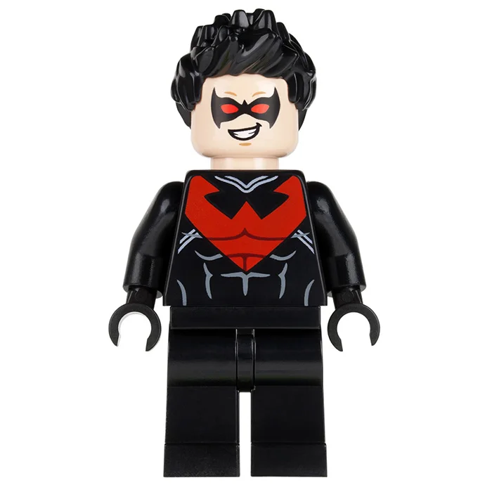 Одиночная распродажа красный глаз SH085 Nightwing Бэтмен супергерои миньфиг сборка