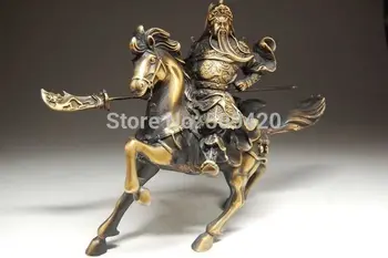 

Rare Fine Chinese Bronze Statue --- Guan Gong & Horse