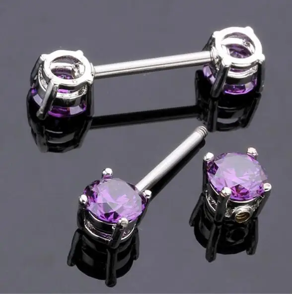 Buy 2Pcs /Set High Quality Zircon Dangle Nipple