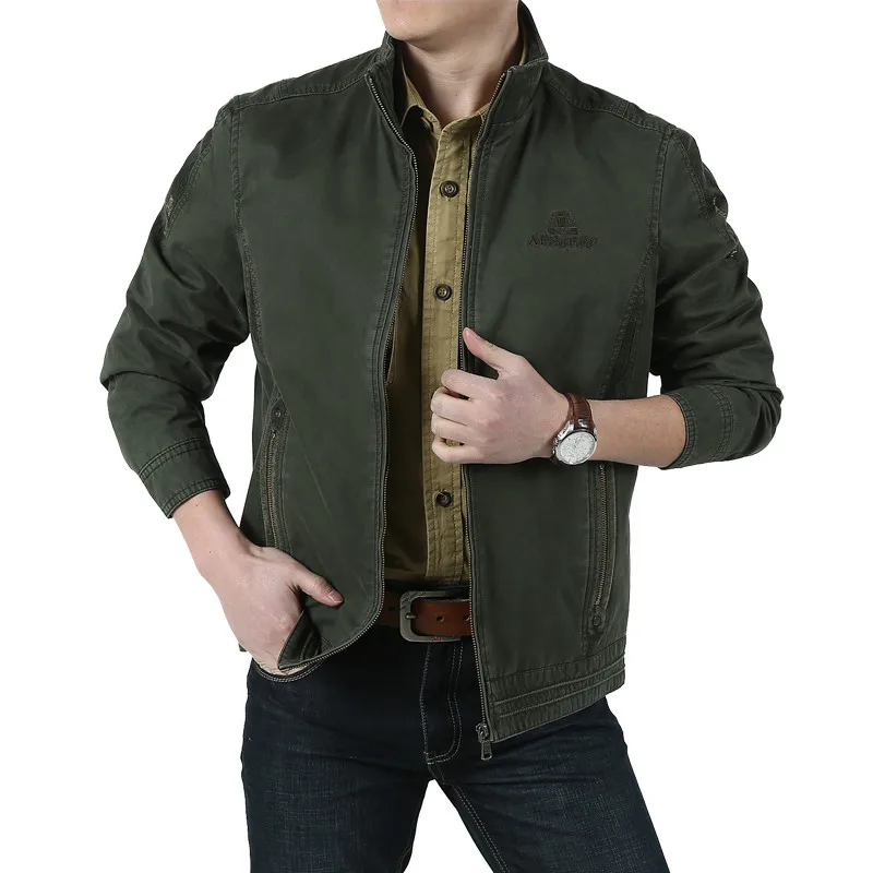 Buy 2017 Men's Spring Jacket Bomber Two Colors Plus