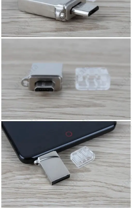 Смартфон, металлический OTG USB флеш-накопитель, 16 ГБ, 8 ГБ, мини USB карта памяти, флеш-накопитель, 32 ГБ, 64 ГБ, микро-накопитель, 128 ГБ, 1 ТБ, 2 ТБ, подарок