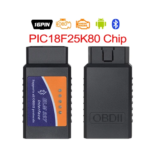 Pic18f25k80 чип мини elm327 WiFi/BT OBDII V1.5 считыватель кодов OBD 2 сканер ELM 327 Wifi диагностический инструмент для iOS/Android - Цвет: BT C