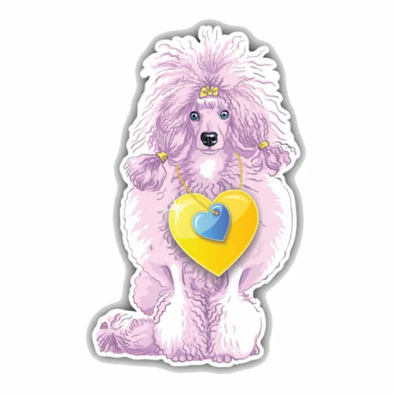 YJZT модная наклейка в виде пуделя собаки 8 см x 13 см|car decoration|dog car decalcar stickers decals |