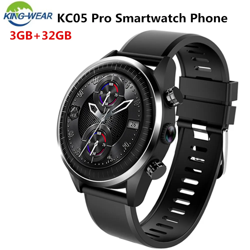 KingWear KC05 Pro 4G Smartwatch телефон Android 7 1 OS MTK6739 четырехъядерный 3 Гб ram + 32 ГБ rom gps камера