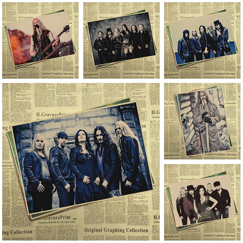 Nightwish домашнего интерьера kraft кислоты рок-музыка плакат рисунок основной стены