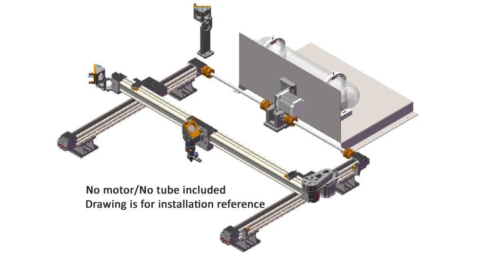 Лазерный механические части XY линейный руководство motion комплект 1300*900 мм рабочая зона с одной головы для CO2 лазерной резки DIY