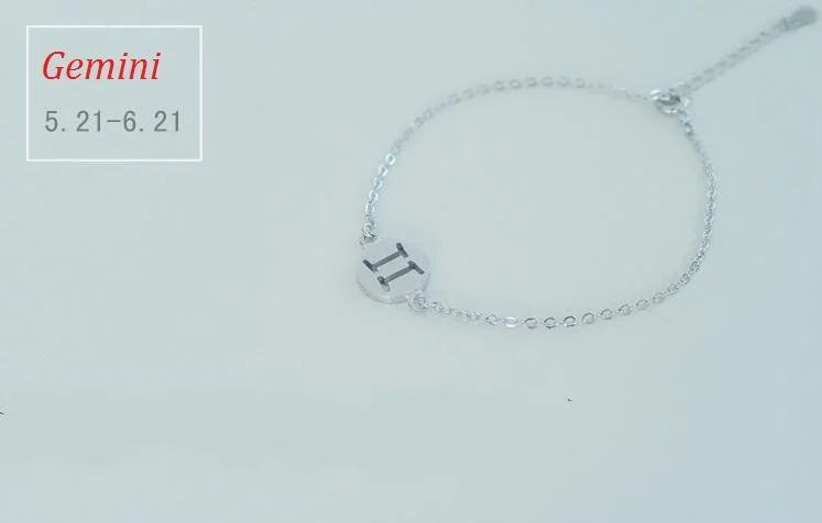 Shuangshuo винтажные браслеты с созвездием для женщин 12 Знак созвездия зодиака Браслет-манжета очаровательный homme специальный подарок ювелирные изделия - Окраска металла: Gemini