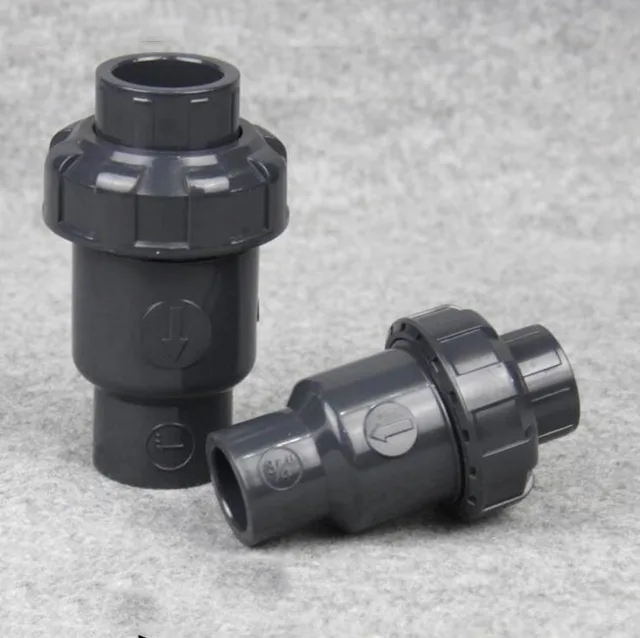 PVC non return DN20 DN25 DN32 DN40 DN50 valve Plastic valve inner 20MM 25MM 32MM 40MM 50MM in