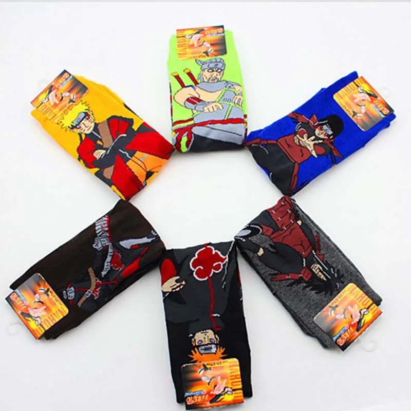 Marvel Comics Heroes General/носки с героями мультфильма Наруто Гольфы высокой температурой