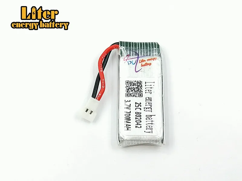 20 шт./лот 3,7 V 700 mah 802042 U818A оси самолета аккумулятор 3,7 V 700 mah 20C 25C