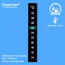 1000pcs/lot Free Shipping by DHL Homebrew Thermometer for Beer or Wine Brew (14-32 degree in Celsius) with Sticker