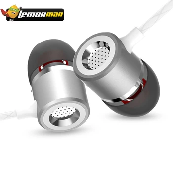 

LemonMan S1 Metal Earphones with Microphone Super Bass Headset Earbuds for phone Xiaomi iphone audifonos In-ear Earphone