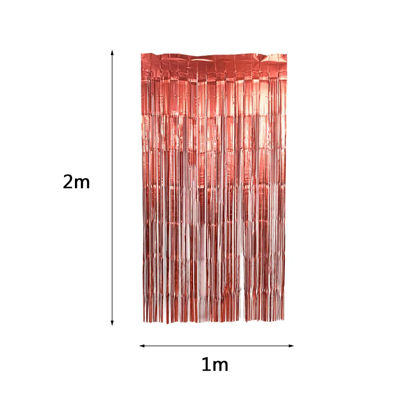2 м матовая красочная фольга занавеска для дождя блестящая бахрома кисточка для свадьбы День рождения Декор для дома фотография задний план поставки