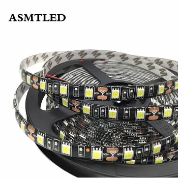 

3528 SMD Black PCB Flexible LED Strip light DC 12V 60LEDs/m 5050 Black lighting LED Diode Ribbon RGB Tape Lamp lights 0.5-5m