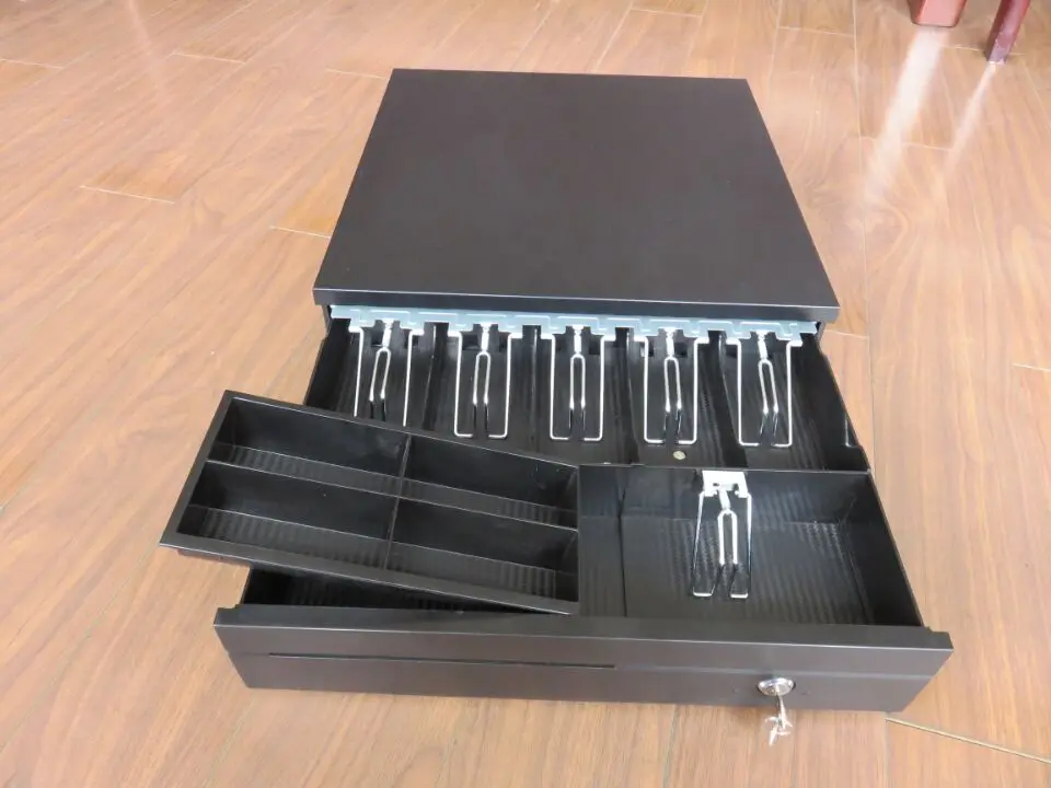Logiscan Yk405c Cash Register Drawer Box With 2 Keys 6 Bill 4 Coin
