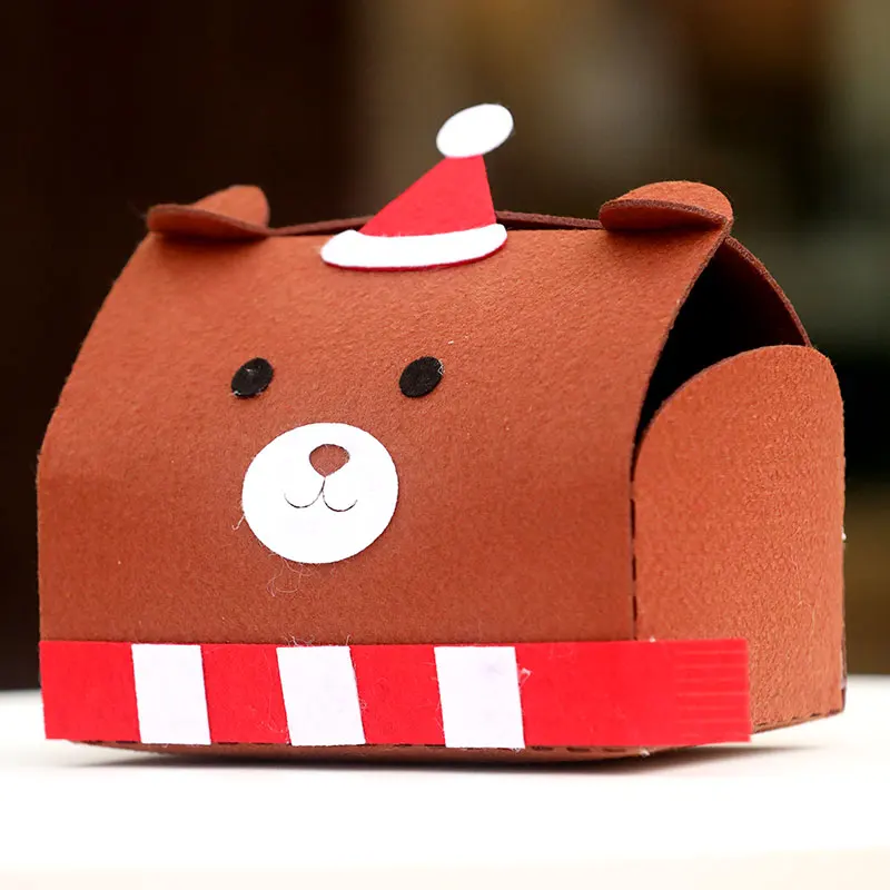 Ручная работа DIY милый бумажный чехол для салфеток s легко ручная работа войлочная коробка 14 цветов рождественский стиль бумажные коробки для полотенец войлочный diy пакет - Цвет: Style 10