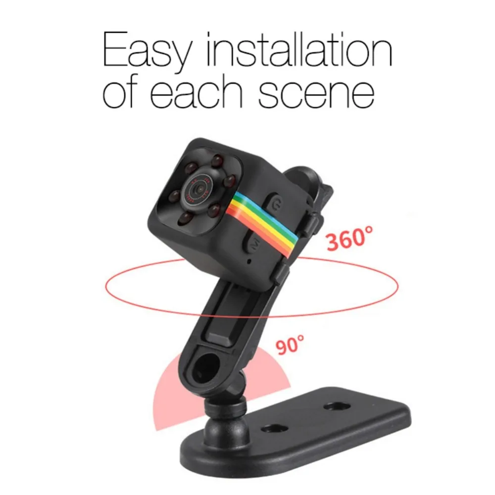 

Mini Camera SQ11 480P / 1080P Sport DV Mini Infrared Night Vision Monitor Concealed Mini Camcorder HD DV Video Recorder TF Card
