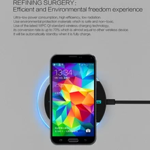 Nillkin Magic Disk II Беспроводное зарядное устройство для Samsung Galaxy S6 S6 технологии Qi Стандартный Mobille цифровых устройств с реальными посылка
