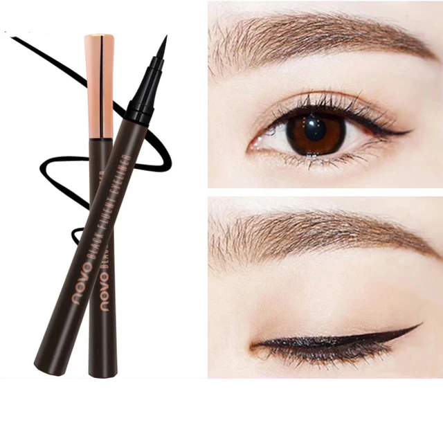 

Eyeliner Waterproof Sweatproof Quick-drying Not Blooming Beginner Ultra-fine Eyeliner Pen Makeup Wholesale Cool Black Eye Liner