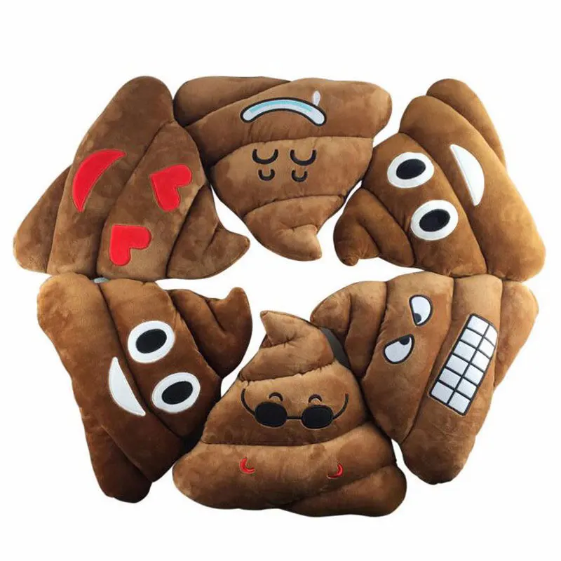 

Poop Smiley Face Pillow Poo Cushion Pillow Decorative Pillows Poop Pillow Coussin Emoji Cojines Emoticonos Almofada kussens 35CM