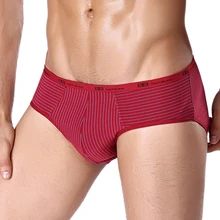 Comfortable Panties Hot Sale Men Male Underwear Men's Briefs Underwear Sexy Striped Modal Man Underwear U-bag Underpants