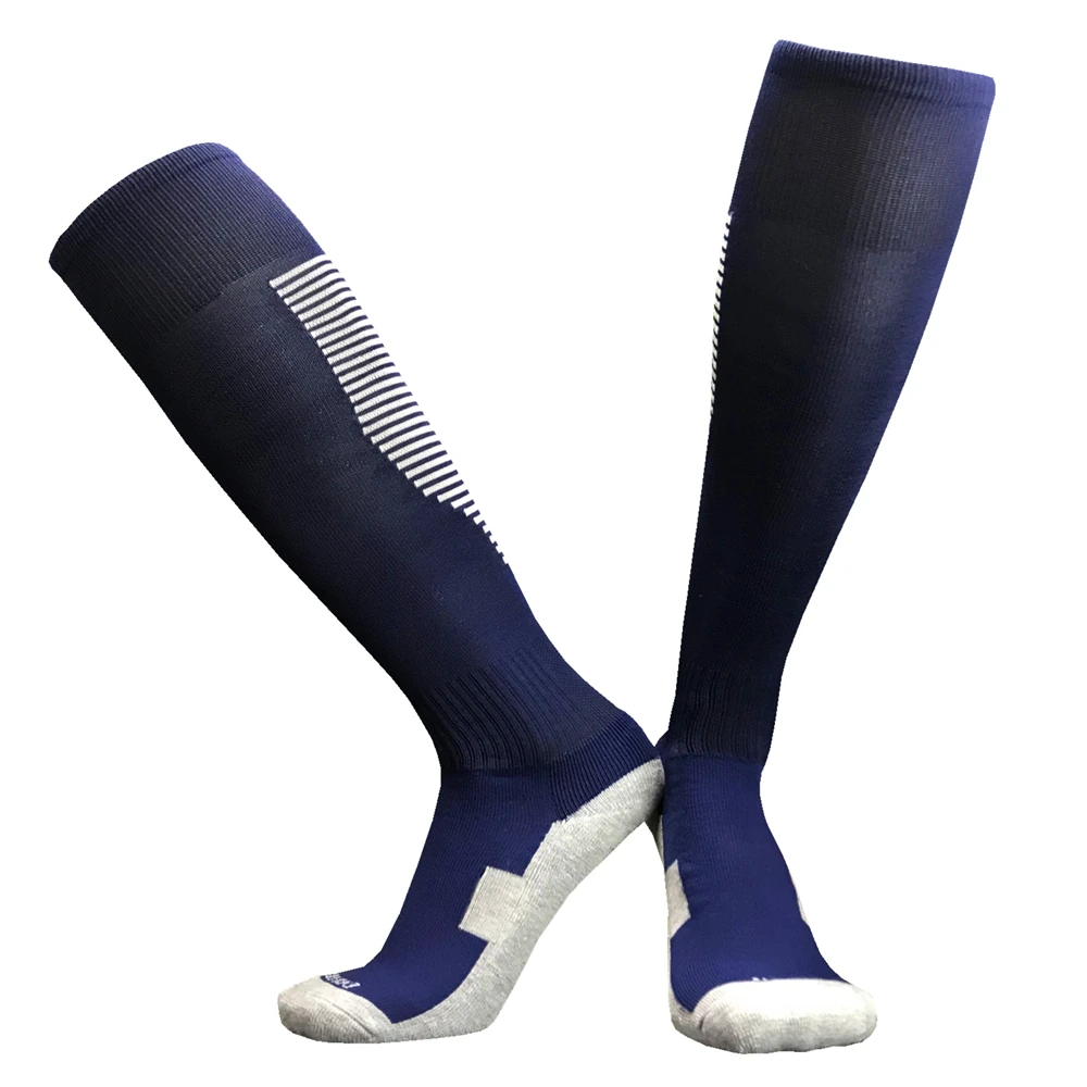 Взрослые мужские волейбольные футбольные носки женские спортивные Леггинсы мужские регби, Футбол Носки выше колена длинные чулки плотные носки для полотенец