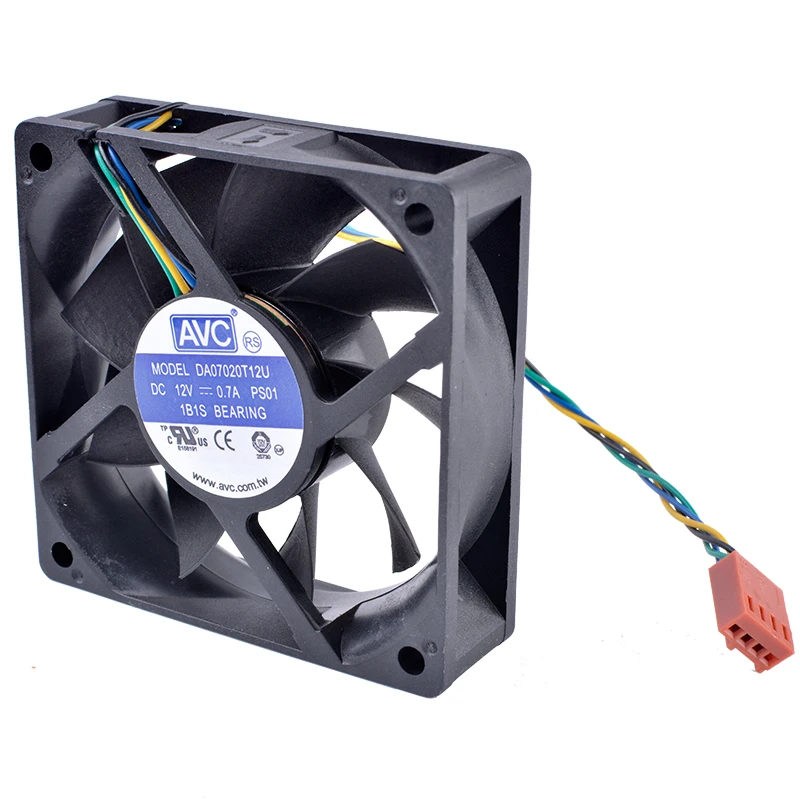 التبريد الثورة DA07020T12U 70 مللي متر مروحة 7020 70x70x20 مللي متر 7 سنتيمتر 12 V 0.70A الكمبيوتر وحدة المعالجة المركزية 4-سلك 4pin PWM حجم الهواء التبريد مروحة التبريد الثورة DA07020T12U 70 مللي متر مروحة 7020 70x70x20 مللي متر 7 سنتيمتر 12 V 0.70A الكمبيوتر وحدة المعالجة المركزية 4-سلك 4pin PWM حجم الهواء التبريد مروحة