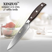 XINZUO 5 zoll universalmesser Deutschland edelstahl küchenmesser super scharf fruchtschalen messer palisander griff küche werkzeug-freies verschiffen