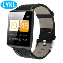 LYKL браслет CK19 шагомер IP67 водонепроницаемый смарт-браслет монитор сердечного ритма умный Браслет кровяное давление и кислородные часы