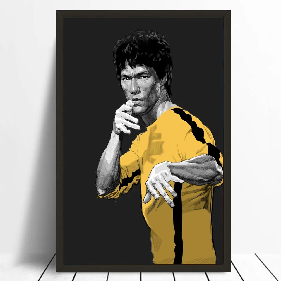

Bruce Lee Poster Canvas Art Print No Frame