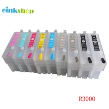 For Epson R3000 Refillable cartridges for Epson stylus photo R3000 Printer T1571 T1572 T1573 T1574 T1575 T1576 T1577 T1578 T157 For Epson R3000 Refillable cartridges for Epson stylus photo R3000 Printer T1571 T1572 T1573 T1574 T1575 T1576 T1577 T1578 T157