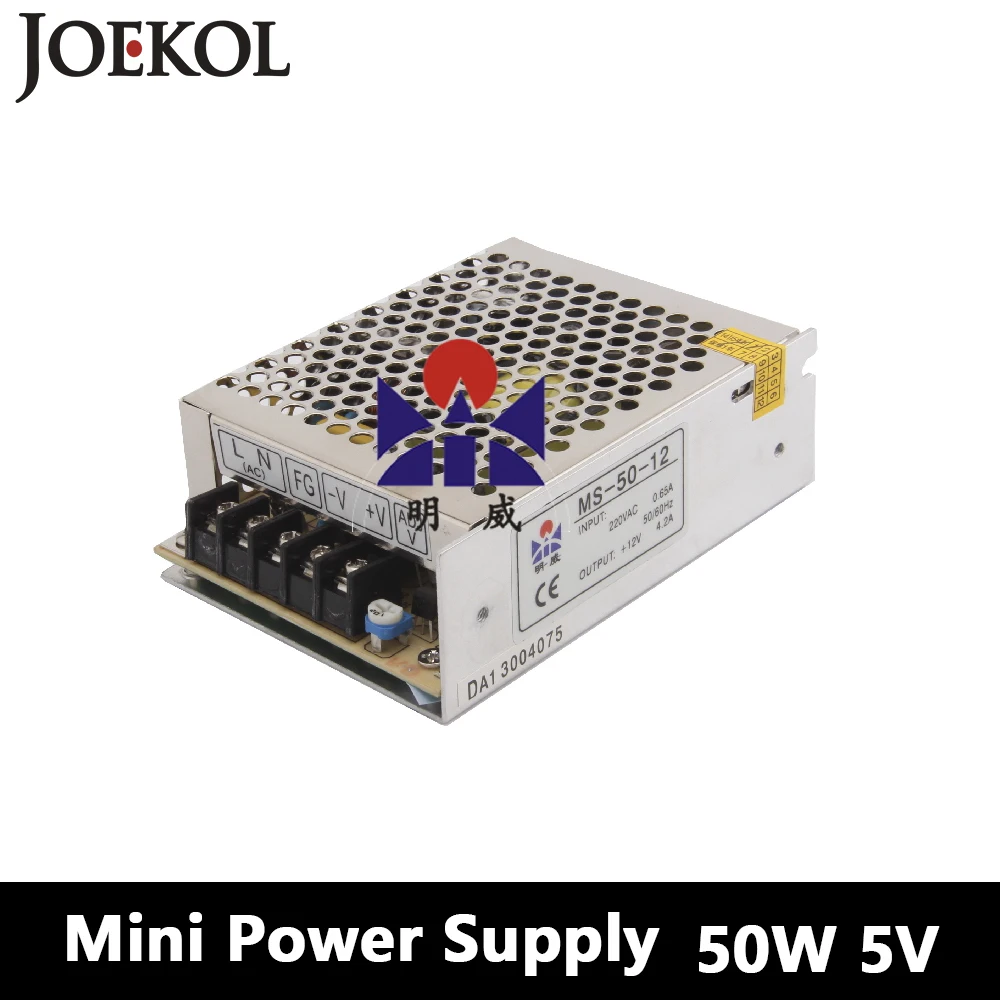 

Mini switching power supply 50W 5V 10A,Single Output watt power supply for Led Strip,AC110V/220V Transformer to DC 5V,led driver