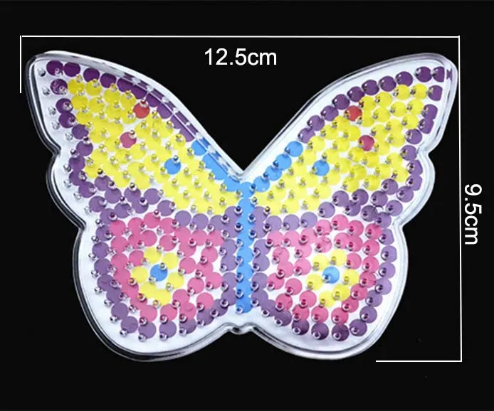 Hama Beads Template With Color Paper 5mm Plastic Stencil Jigsaw Perler  Diy Transparent Shape Puzzle Pegboard patterns 42