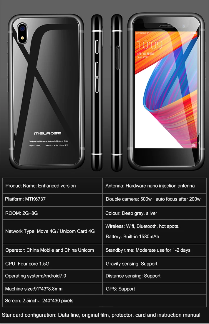 S9 усовершенствованная версия Ultra slim Мини студент смартфон play store android 7,0 MTK6737 quad core smart мобильный телефон