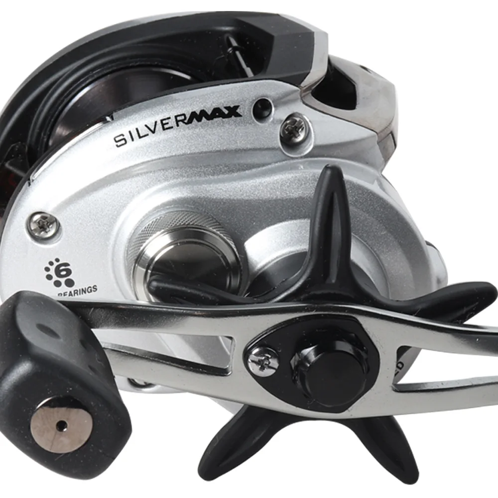 Original Abu Garcia Brand SILVER MAX3 SMAX3 Fishing Reel L/R Hand 5+1BB Max Drag 8kg 6.4:1 Bait Casting Reel Moulinet Peche